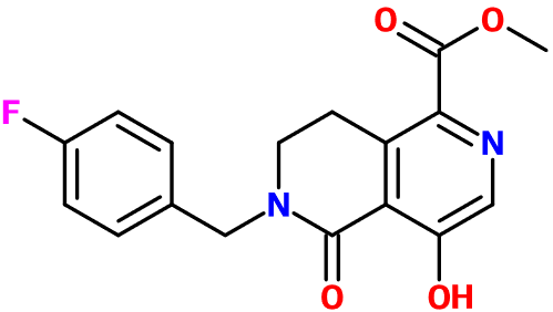 (image for) MC080063 Methyl 6-(4-fluorobenzyl)-4-hydroxy-5-oxo-5,6,7,8-tetrahydro-2,6-naphthyridine-1-carboxylate